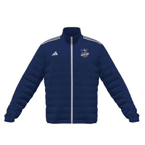 Auckland Steel Light Puffer Jacket - Navy/White