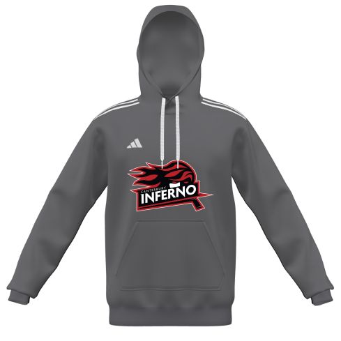 Youth Canterbury Inferno Hoodie - Grey/White