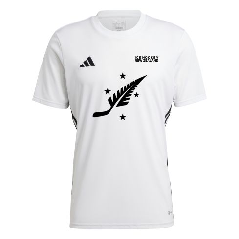 Youth Ice Hockey NZ Shirt - White/Black
