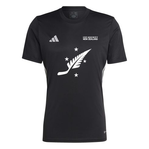 Youth Ice Hockey NZ Shirt - Black/White
