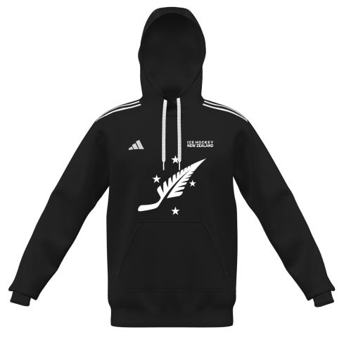Youth Ice Hockey NZ Hoodie - Black/White
