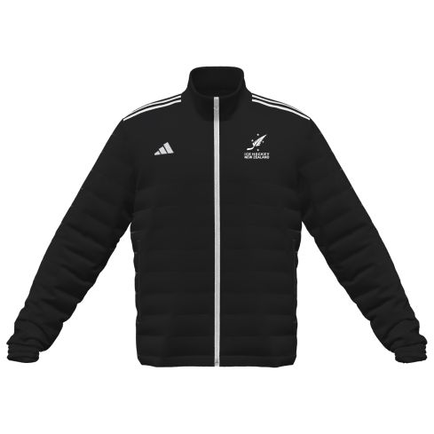 Ice Hockey NZ Light Puffer Jacket - Black/White