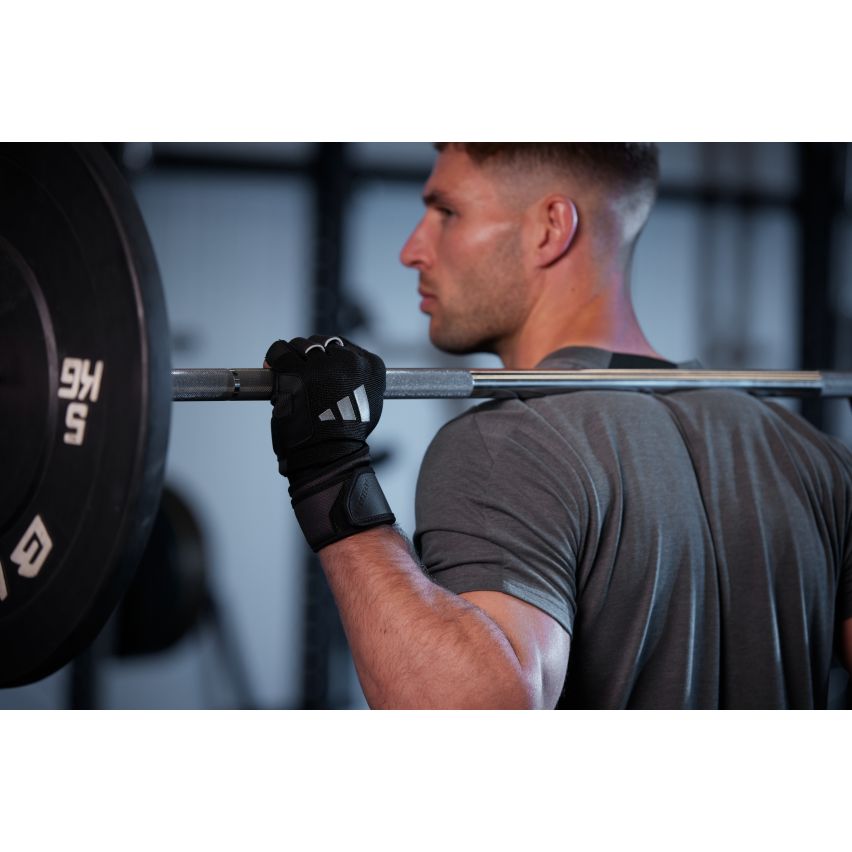 Wrist Wrap Training Gloves - Black