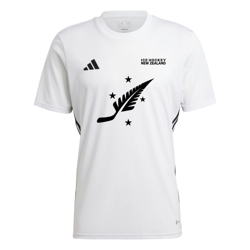 Youth Ice Hockey NZ Shirt - White/Black