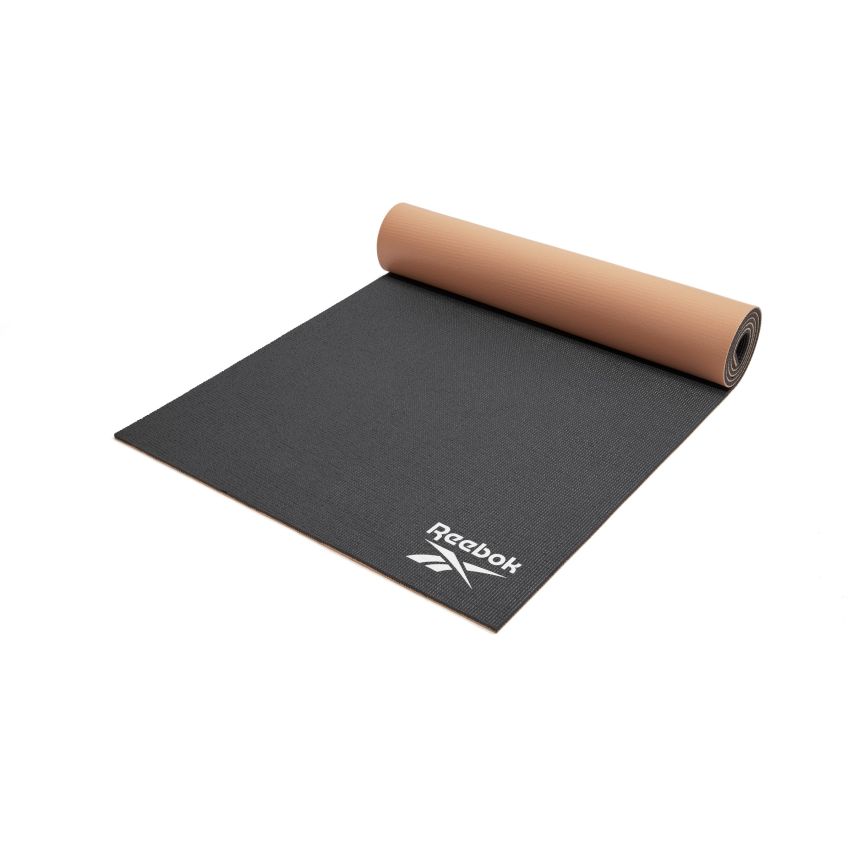 Double Sided 6mm Yoga Mat - Black/Desert Dust